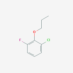 1-Chloro-3-fluoro-2-propoxybenzene chemical structure (CAS 1865061-63-7)