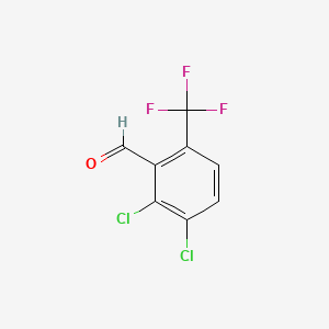 2,3-Dichloro-6-(trifluoromethyl)benzaldehyde chemical structure (CAS 186517-27-1)