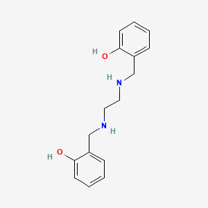 2,2'-((Ethane-1,2-diylbis(azanediyl))bis(methylene))diphenol chemical structure (CAS 18653-98-0)
