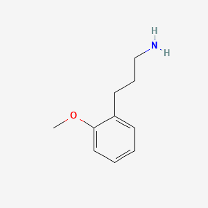 3-(2-Methoxyphenyl)propan-1-amine chemical structure (CAS 18655-51-1)