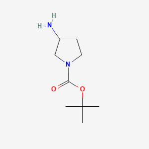 1-Boc-3-Aminopyrrolidine chemical structure (CAS 186550-13-0)