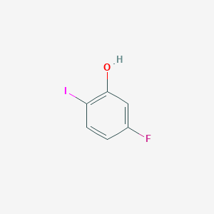 5-Fluoro-2-iodophenol chemical structure (CAS 186589-87-7)
