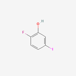 2-Fluoro-5-iodophenol chemical structure (CAS 186589-89-9)