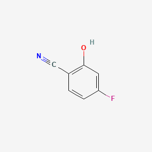 4-Fluoro-2-hydroxybenzonitrile chemical structure (CAS 186590-01-2)