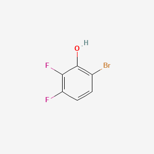 6-Bromo-2,3-difluorophenol chemical structure (CAS 186590-23-8)