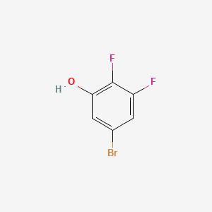 5-Bromo-2,3-difluorophenol chemical structure (CAS 186590-26-1)