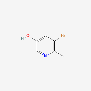 5-Bromo-6-methylpyridin-3-ol chemical structure (CAS 186593-45-3)
