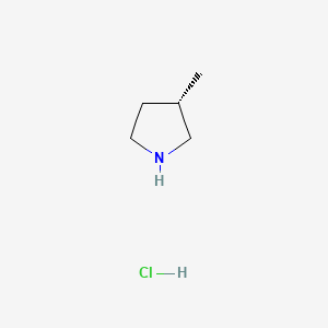 (S)-3-Methylpyrrolidine hydrochloride chemical structure (CAS 186597-29-5)