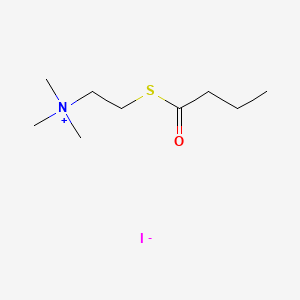 2-(Butyrylthio)-N,N,N-trimethylethan-1-aminium iodide chemical structure (CAS 1866-16-6)