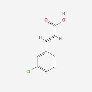 3-(3-Chlorophenyl)acrylic acid chemical structure (CAS 1866-38-2)