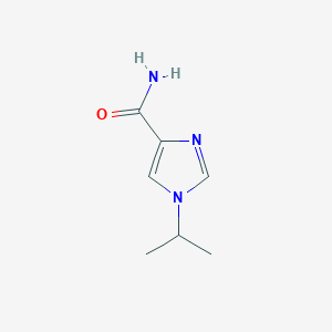 1-Isopropyl-1H-imidazole-4-carboxamide chemical structure (CAS 1866206-46-3)