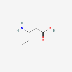 3-Aminopentanoic acid chemical structure (CAS 18664-78-3)