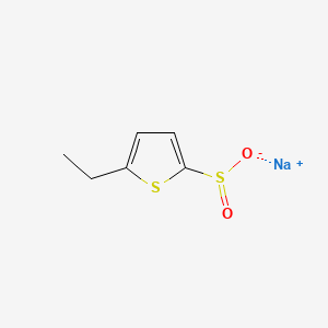 Sodium 5-ethylthiophene-2-sulfinate chemical structure (CAS 1866424-97-6)