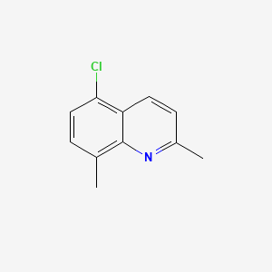 5-Chloro-2,8-dimethylquinoline chemical structure (CAS 186670-43-9)