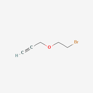 3-(2-Bromoethoxy)prop-1-yne chemical structure (CAS 18668-74-1)