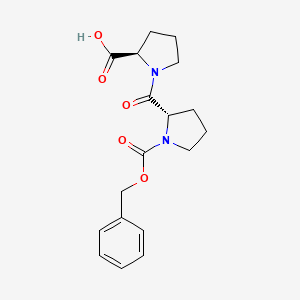 ((Benzyloxy)carbonyl)-L-prolyl-D-proline chemical structure (CAS 1867108-30-2)