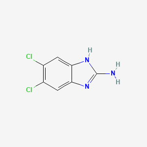 5,6-Dichloro-1H-benzo[d]imidazol-2-amine chemical structure (CAS 18672-03-2)