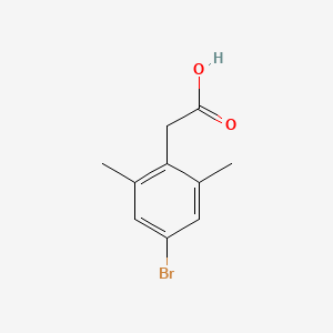 2-(4-Bromo-2,6-dimethylphenyl)acetic acid chemical structure (CAS 186748-46-9)