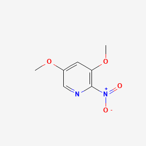 3,5-Dimethoxy-2-nitropyridine chemical structure (CAS 18677-49-1)