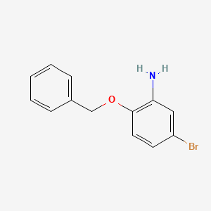 2-(Benzyloxy)-5-bromoaniline chemical structure (CAS 186797-58-0)