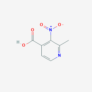 2-Methyl-3-nitroisonicotinic acid chemical structure (CAS 18699-86-0)
