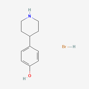 4-(Piperidin-4-yl)phenol hydrobromide chemical structure (CAS 1869912-48-0)