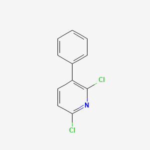 2,6-Dichloro-3-phenylpyridine chemical structure (CAS 18700-11-3)