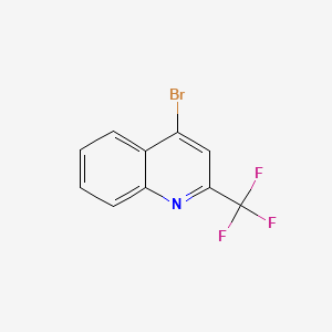 4-Bromo-2-(trifluoromethyl)quinoline chemical structure (CAS 18706-25-7)