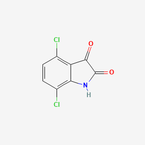 4,7-Dichloroindoline-2,3-dione chemical structure (CAS 18711-13-2)
