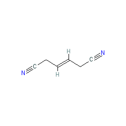 (E)-Hex-3-enedinitrile chemical structure (CAS 18715-38-3)