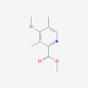 Methyl 4-methoxy-3,5-dimethylpicolinate chemical structure (CAS 187222-18-0)