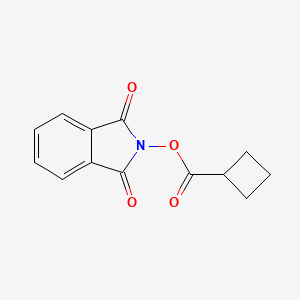 1,3-Dioxoisoindolin-2-yl cyclobutanecarboxylate chemical structure (CAS 1872262-64-0)