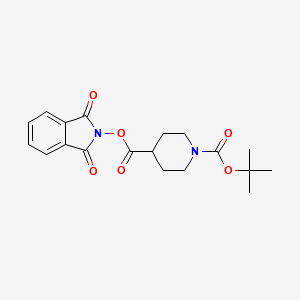 1-(tert-Butyl) 4-(1,3-dioxoisoindolin-2-yl) piperidine-1,4-dicarboxylate chemical structure (CAS 1872262-73-1)