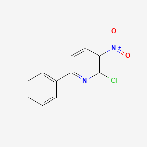 2-Chloro-3-nitro-6-phenylpyridine chemical structure (CAS 187242-88-2)