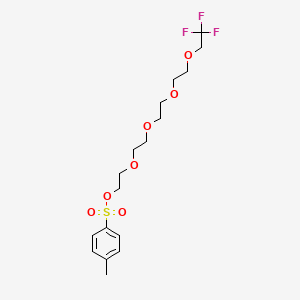 14,14,14-Trifluoro-3,6,9,12-tetraoxatetradecyl 4-methylbenzenesulfonate chemical structure (CAS 1872433-61-8)