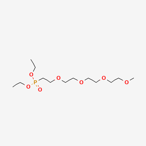 Diethyl (2,5,8,11-tetraoxatridecan-13-yl)phosphonate chemical structure (CAS 1872433-73-2)