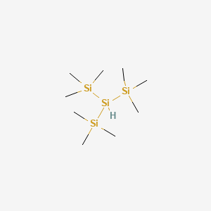 1,1,1,3,3,3-Hexamethyl-2-(trimethylsilyl)trisilane chemical structure (CAS 1873-77-4)