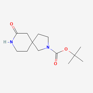 tert-Butyl 7-oxo-2,8-diazaspiro[4.5]decane-2-carboxylate chemical structure (CAS 1873305-94-2)