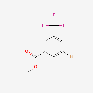 Methyl 3-bromo-5-(trifluoromethyl)benzoate chemical structure (CAS 187331-46-0)