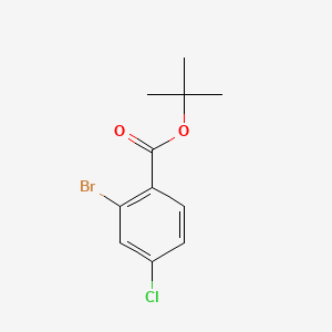 tert-Butyl 2-bromo-4-chlorobenzoate chemical structure (CAS 1873791-28-6)