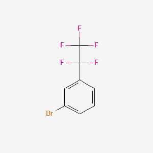 1-Bromo-3-(pentafluoroethyl)benzene chemical structure (CAS 18739-03-2)
