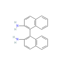 (R)-[1,1'-Binaphthalene]-2,2'-diamine chemical structure (CAS 18741-85-0)