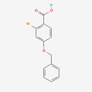 4-(Benzyloxy)-2-bromobenzoic acid chemical structure (CAS 1874170-93-0)