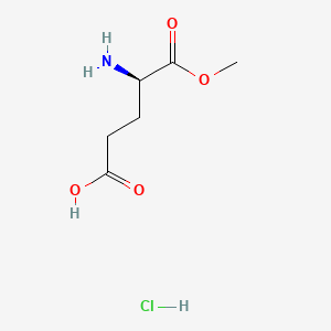 (R)-4-Amino-5-methoxy-5-oxopentanoic acid hydrochloride chemical structure (CAS 187458-77-1)