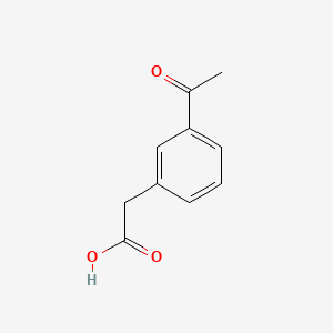 2-(3-Acetylphenyl)acetic acid chemical structure (CAS 18749-47-8)