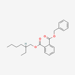 Benzyl (2-ethylhexyl) phthalate chemical structure (CAS 18750-05-5)
