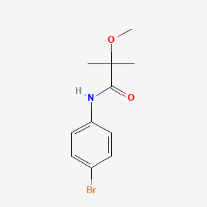 N-(4-Bromophenyl)-2-methoxy-2-methylpropanamide chemical structure (CAS 1876270-49-3)