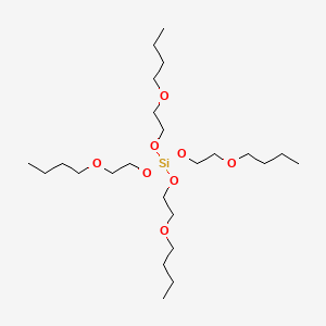 Tetrakis(2-butoxyethyl) orthosilicate chemical structure (CAS 18765-38-3)