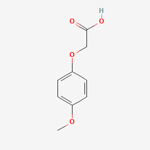 2-(4-Methoxyphenoxy)acetic acid chemical structure (CAS 1877-75-4)