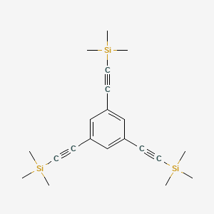 1,3,5-Tris((trimethylsilyl)ethynyl)benzene chemical structure (CAS 18772-58-2)